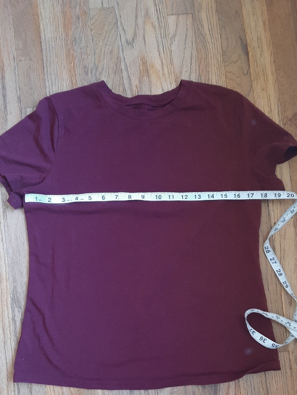 A New Day Burgundy Short Sleeve T Shirt Medium